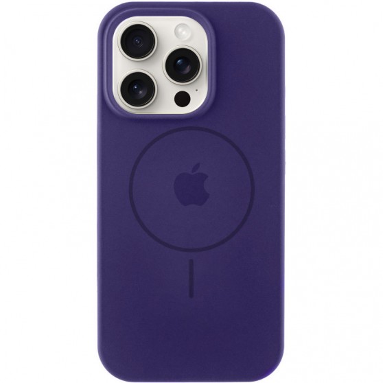 Чехол Silicone Case Full Protective (AA) with MagSafe для Apple iPhone 12 Pro / 12 (6.1"), Фиолетовый / Elderberry