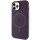 Чехол Silicone Case Full Protective (AA) with MagSafe для Apple iPhone 12 Pro / 12 (6.1"), Фиолетовый / Elderberry