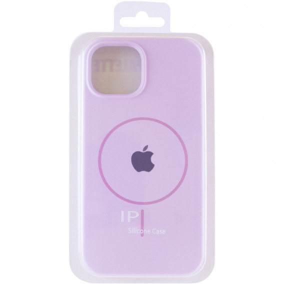 Чохол Silicone Case Full Protective (AA) with MagSafe для Apple iPhone 12 Pro Max (6.7"), Бузковий / Lilac