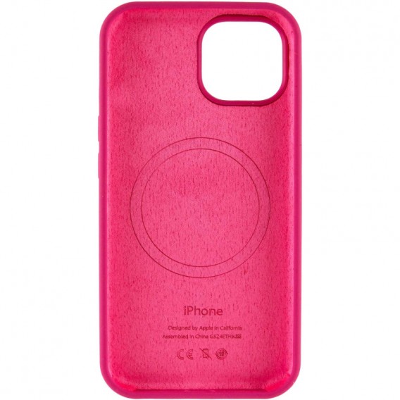 Чохол Silicone Case Full Protective (AA) with MagSafe для Apple iPhone 12 Pro Max (6.7"), Малиновий / Dragon Fruit