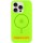 Чехол Silicone Case Full Protective (AA) with MagSafe для Apple iPhone 13 (6.1"), Салатовый / Neon green