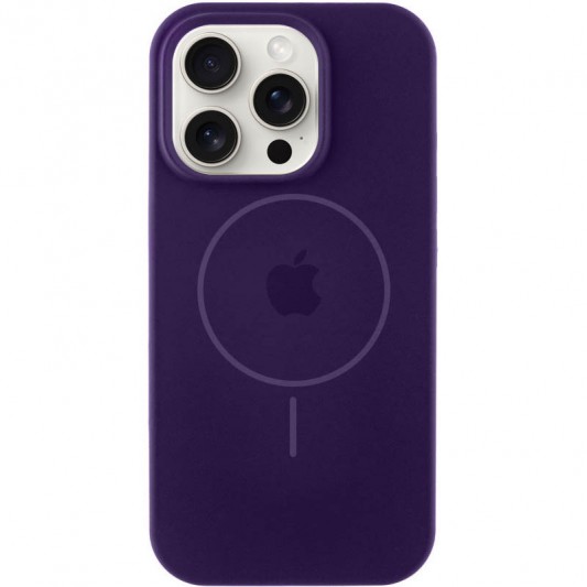 Чехол Silicone Case Full Protective (AA) with MagSafe для Apple iPhone 14 Pro (6.1"), Фиолетовый / Amethyst