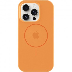 Чехол Silicone Case Full Protective (AA) with MagSafe для Apple iPhone 14 Pro (6.1") Оранжевый / Papaya