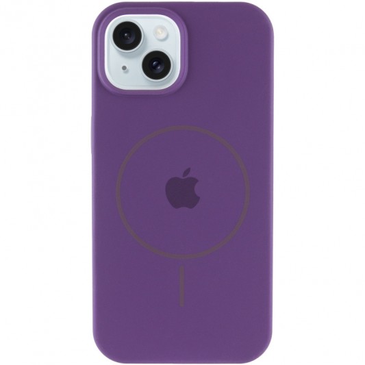 Чехол Silicone Case Full Protective (AA) with MagSafe для Apple iPhone 14 Plus (6.7") Фиолетовый / Amethyst - изображение 1