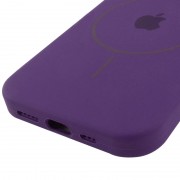 Чехол Silicone Case Full Protective (AA) with MagSafe для Apple iPhone 14 Plus (6.7"), Фиолетовый / Amethyst