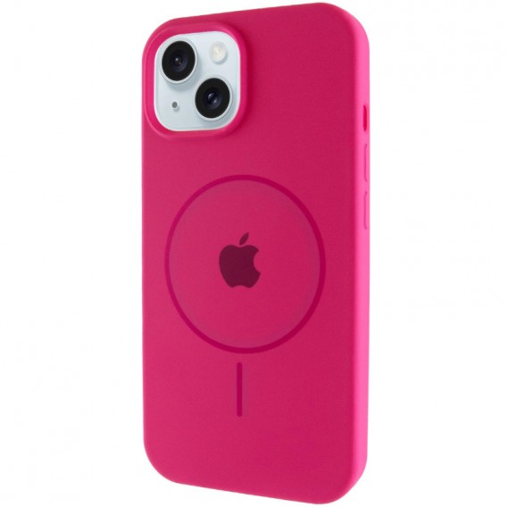 Чехол Silicone Case Full Protective (AA) with MagSafe для Apple iPhone 14 Plus (6.7"), Малиновый / Dragon Fruit