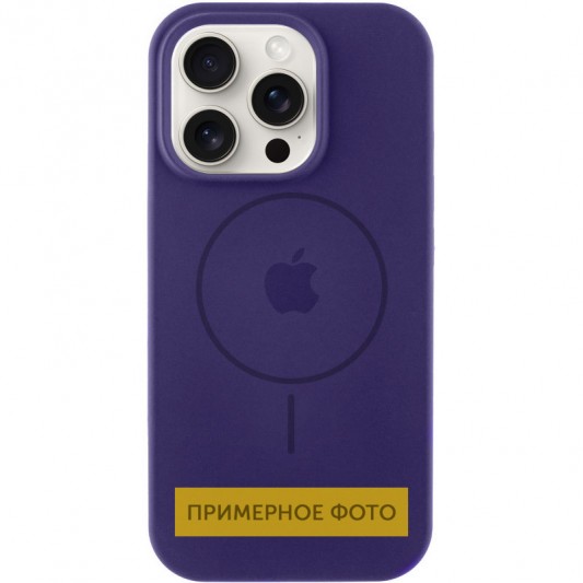 Чехол Silicone Case Full Protective (AA) with MagSafe для Apple iPhone 14 Plus (6.7") Фиолетовый / Elderberry