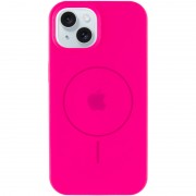Чехол Silicone Case Full Protective (AA) with MagSafe для Apple iPhone 14 Plus (6.7"), Розовый / Barbie pink