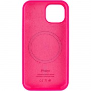 Чехол Silicone Case Full Protective (AA) with MagSafe для Apple iPhone 14 Plus (6.7"), Розовый / Barbie pink