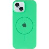 Чохол Silicone Case Full Protective (AA) with MagSafe для Apple iPhone 14 Plus (6.7"), Зелений / Spearmint