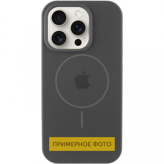 Чехол Silicone Case Full Protective (AA) with MagSafe для Apple iPhone 14 Plus (6.7"), Серый / Dark Gray