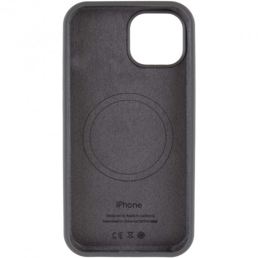 Чехол Silicone Case Full Protective (AA) with MagSafe для Apple iPhone 14 Plus (6.7"), Серый / Dark Gray - изображение 2