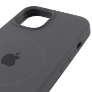 Чехол Silicone Case Full Protective (AA) with MagSafe для Apple iPhone 14 Plus (6.7"), Серый / Dark Gray