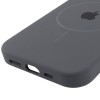 Чехол Silicone Case Full Protective (AA) with MagSafe для Apple iPhone 14 Plus (6.7"), Серый / Dark Gray