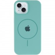 Чехол Silicone Case Full Protective (AA) with MagSafe для Apple iPhone 14 Plus (6.7"), Бирюзовый / Marine Green