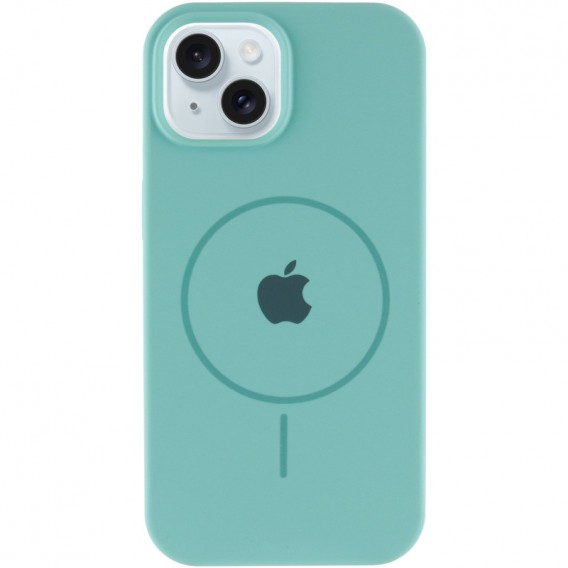 Чехол Silicone Case Full Protective (AA) with MagSafe для Apple iPhone 14 Plus (6.7"), Бирюзовый / Marine Green