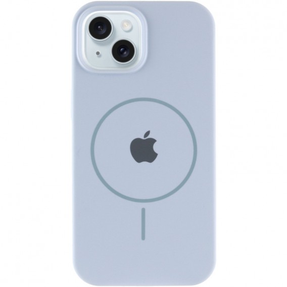 Чохол Silicone Case Full Protective (AA) with MagSafe для Apple iPhone 14 Plus (6.7"), Синій / Lilac Blue