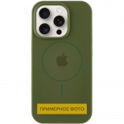Чохол Silicone Case Full Protective (AA) with MagSafe для Apple iPhone 14 Plus (6.7") Зелений / Cyprus Green