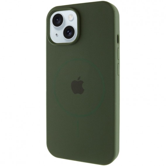 Чехол Silicone Case Full Protective (AA) with MagSafe для Apple iPhone 14 Plus (6.7"), Зеленый / Cyprus Green