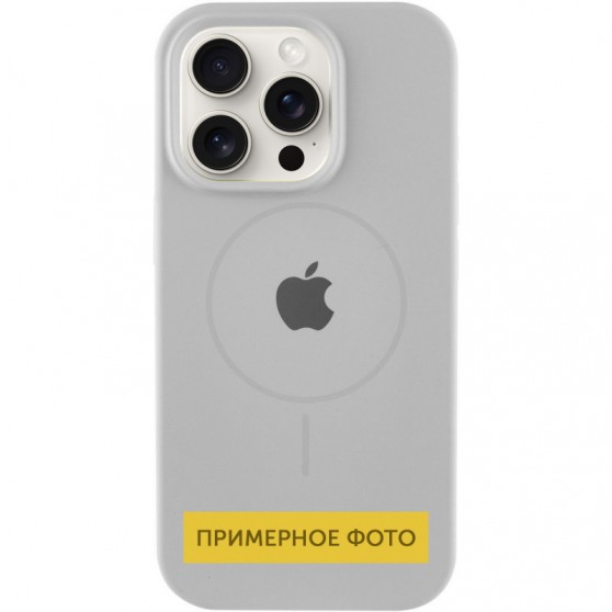 Чохол Silicone Case Full Protective (AA) with MagSafe для Apple iPhone 14 Plus (6.7") Сірий / Light Grey