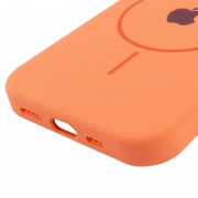 Чехол Silicone Case Full Protective (AA) with MagSafe для Apple iPhone 14 Plus (6.7"), Оранжевый / Papaya
