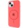 Чохол Silicone Case Full Protective (AA) with MagSafe для Apple iPhone 15 (6.1") Кавуновий / Watermelon red