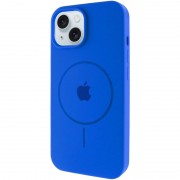 Чохол Silicone Case Full Protective (AA) with MagSafe для Apple iPhone 15 (6.1"), Синій / Capri Blue