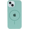 Чехол Silicone Case Full Protective (AA) with MagSafe для Apple iPhone 15 (6.1"), Бирюзовый / Light Turquoise