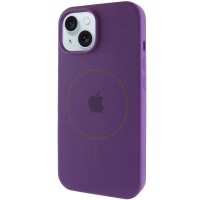 Чехол Silicone Case Full Protective (AA) with MagSafe для Apple iPhone 15 (6.1") Фиолетовый / Amethyst