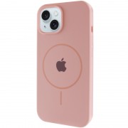 Чехол Silicone Case Full Protective (AA) with MagSafe для Apple iPhone 15 (6.1"), Розовый / Pink Sand