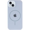 Чехол Silicone Case Full Protective (AA) with MagSafe для Apple iPhone 15 Plus (6.7"), Голубой / Lilac Blue