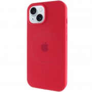 Чохол Silicone Case Full Protective (AA) with MagSafe для Apple iPhone 15 Plus (6.7"), Червоний / Deep Red