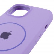Чехол Silicone Case Full Protective (AA) with MagSafe для Apple iPhone 15 Plus (6.7"), Сиреневый / Dasheen