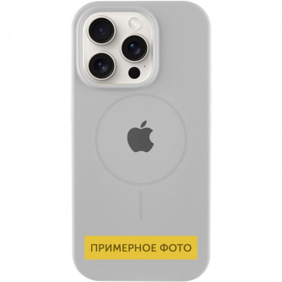 Чохол Silicone Case Full Protective (AA) with MagSafe для Apple iPhone 16 Plus (6.7"), Сірий / Light Grey