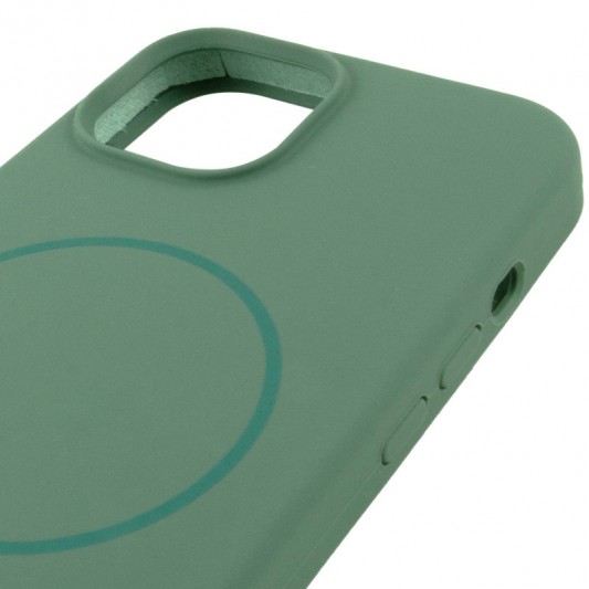 Чохол Silicone Case Full Protective (AA) LOGO with MagSafe для Apple iPhone 11 Pro Max (6.5"), Зелений / Pine green - зображення 3 