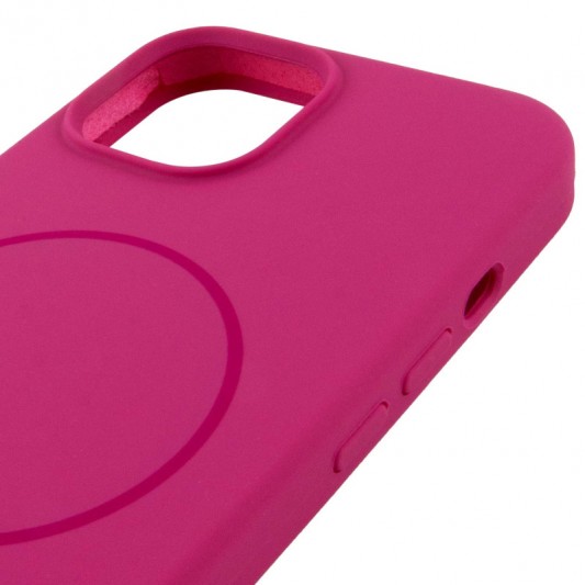Чехол Silicone Case Full Protective (AA) NO LOGO with MagSafe для Apple iPhone 11 Pro Max (6.5"), Малиновый / Dragon Fruit - изображение 3