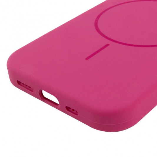Чехол Silicone Case Full Protective (AA) NO LOGO with MagSafe для Apple iPhone 11 Pro Max (6.5"), Малиновый / Dragon Fruit - изображение 4