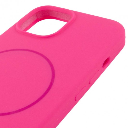 Чехол Silicone Case Full Protective (AA) NO LOGO with MagSafe для Apple iPhone 11 Pro Max (6.5"), Розовый / Barbie pink - изображение 3