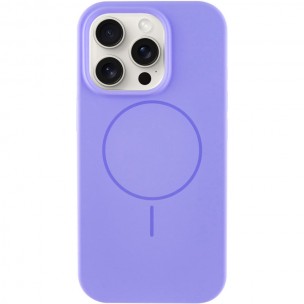 Чохол Silicone Case Full Protective (AA) NO LOGO with MagSafe для Apple iPhone 12 Pro Max (6.7"), Бузковий / Lilac