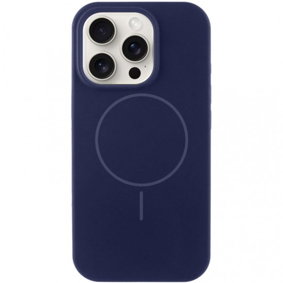 Чохол Silicone Case Full Protective (AA) NO LOGO with MagSafe для Apple iPhone 12 Pro Max (6.7"), Темно-синій / Midnight blue