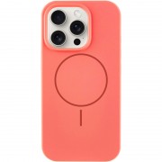 Чехол Silicone Case Full Protective (AA) NO LOGO with MagSafe для Apple iPhone 13 Pro Max (6.7"), Арбузный / Watermelon red