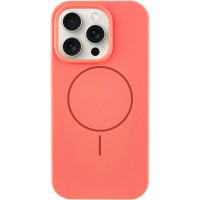 Чехол Silicone Case Full Protective (AA) NO LOGO with MagSafe для Apple iPhone 13 Pro Max (6.7"), Арбузный / Watermelon red