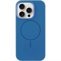 Чехол Silicone Case Full Protective (AA) NO LOGO with MagSafe для Apple iPhone 13 Pro Max (6.7"), Синий / Denim Blue