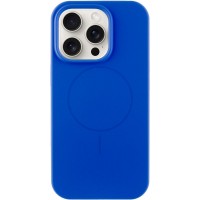 Чехол Silicone Case Full Protective (AA) NO LOGO with MagSafe для Apple iPhone 14 Pro (6.1"), Синий / Capri Blue