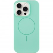 Чехол Silicone Case Full Protective (AA) NO LOGO with MagSafe для Apple iPhone 14 Pro Max (6.7"), Зеленый / Spearmint