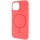 Чохол Silicone Case Full Protective (AA) NO LOGO with MagSafe для Apple iPhone 15 Plus (6.7") Кавуновий / Watermelon red