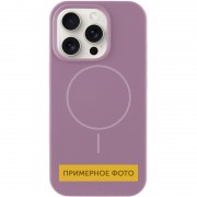 Чехол Silicone Case Full Protective (AA) NO LOGO with MagSafe для Apple iPhone 15 Plus (6.7"), Лиловый / Lilac Pride