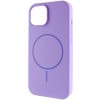 Чохол Silicone Case Full Protective (AA) NO LOGO with MagSafe для Apple iPhone 15 Plus (6.7"), Бузковий / Dasheen