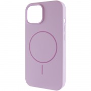 Чохол Silicone Case Full Protective (AA) NO LOGO with MagSafe для Apple iPhone 15 Plus (6.7") Бузковий / Lilac
