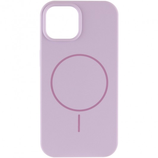 Чехол Silicone Case Full Protective (AA) NO LOGO with MagSafe для Apple iPhone 15 Plus (6.7"), Сиреневый / Lilac - изображение 1